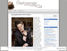 Tablet Screenshot of gastronomize.wordpress.com