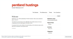 Desktop Screenshot of pentlandhustings.wordpress.com