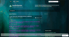 Desktop Screenshot of inesbelmonte.wordpress.com