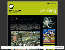 Tablet Screenshot of ergonbike.wordpress.com