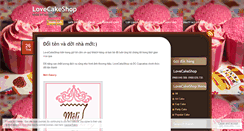 Desktop Screenshot of lovecakeshop.wordpress.com