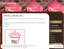 Tablet Screenshot of lovecakeshop.wordpress.com