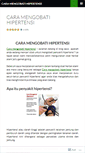 Mobile Screenshot of caramengobatihipertensiii.wordpress.com