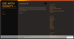 Desktop Screenshot of diewithdignity.wordpress.com