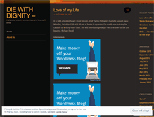 Tablet Screenshot of diewithdignity.wordpress.com
