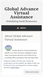 Mobile Screenshot of globaladvancevirtualassistance.wordpress.com