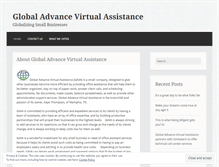 Tablet Screenshot of globaladvancevirtualassistance.wordpress.com