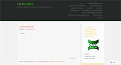Desktop Screenshot of ciiedolores.wordpress.com