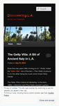 Mobile Screenshot of discoveringla.wordpress.com
