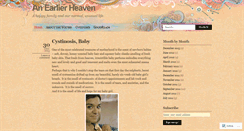 Desktop Screenshot of anearlierheaven.wordpress.com