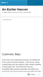 Mobile Screenshot of anearlierheaven.wordpress.com