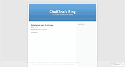 Desktop Screenshot of chali2na.wordpress.com