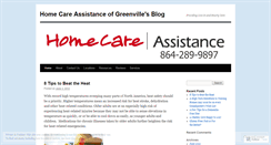 Desktop Screenshot of greenvillehomecare.wordpress.com