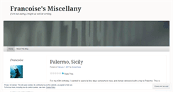 Desktop Screenshot of francoisesmiscellany.wordpress.com