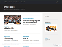 Tablet Screenshot of carpediemblog.wordpress.com