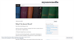 Desktop Screenshot of myunswmedia.wordpress.com