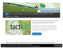 Tablet Screenshot of alleniamoilcalcio.wordpress.com