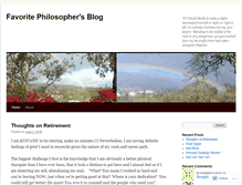 Tablet Screenshot of favoritephilosopher.wordpress.com