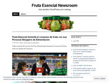 Tablet Screenshot of frutaesencial.wordpress.com