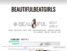 Tablet Screenshot of beautifulbeatgirls.wordpress.com