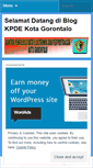 Mobile Screenshot of kpdekotagorontalo.wordpress.com