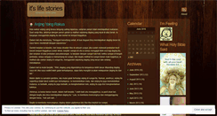 Desktop Screenshot of itslifestories.wordpress.com