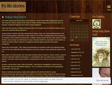 Tablet Screenshot of itslifestories.wordpress.com