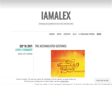 Tablet Screenshot of iamalex88.wordpress.com