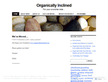 Tablet Screenshot of organicallyinclined.wordpress.com