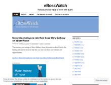 Tablet Screenshot of ebosswatch.wordpress.com