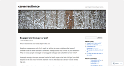Desktop Screenshot of careerresilience.wordpress.com