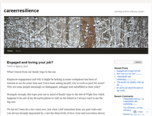 Tablet Screenshot of careerresilience.wordpress.com