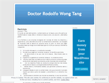 Tablet Screenshot of doctorwong.wordpress.com