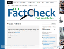 Tablet Screenshot of fhjfactcheck.wordpress.com