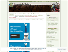 Tablet Screenshot of honesdalerotary.wordpress.com