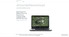 Desktop Screenshot of driverdelldownload.wordpress.com