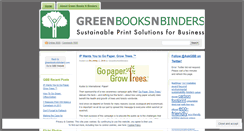 Desktop Screenshot of greenbooksnbinders.wordpress.com
