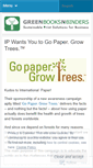 Mobile Screenshot of greenbooksnbinders.wordpress.com