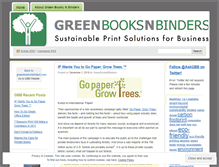 Tablet Screenshot of greenbooksnbinders.wordpress.com