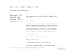 Tablet Screenshot of marvinamazon.wordpress.com