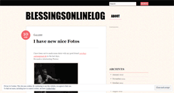 Desktop Screenshot of blessingsonlinelog.wordpress.com