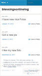 Mobile Screenshot of blessingsonlinelog.wordpress.com