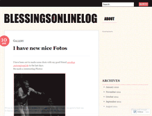 Tablet Screenshot of blessingsonlinelog.wordpress.com