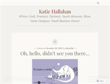 Tablet Screenshot of katiehal.wordpress.com