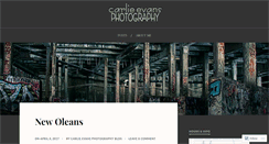 Desktop Screenshot of carlieevansphotography.wordpress.com