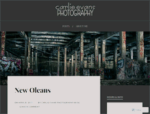 Tablet Screenshot of carlieevansphotography.wordpress.com
