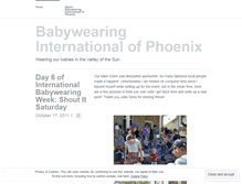 Tablet Screenshot of phoenixbabywearers.wordpress.com