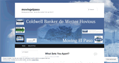 Desktop Screenshot of movingelpaso.wordpress.com
