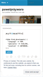 Mobile Screenshot of pawelprzywara.wordpress.com