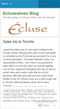 Mobile Screenshot of eclusewines.wordpress.com